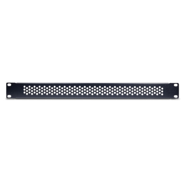 Inter-Tech IPC 19" Lochblende 1HE 45x482x11mm RAL 9005 - Zubehör Stromversorgung