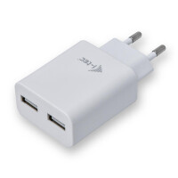 i-tec USB Power Charger 2 Port 2.4A - Indoor - AC - 5 V - 2,4 A - Wei&szlig;