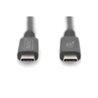 DIGITUS AK-300343-008-S - USB 4.0 Verbindungskabel, Typ - C auf  Typ - C max. Auflösung 8K@30Hz, PD3.0, 40Gbits/s, 0,8m, s