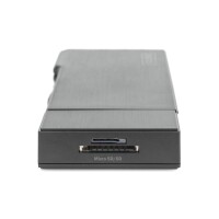 DIGITUS DA-70894 - Universal Docking Station, USB 3.0, 7-Port, Travel 2x Video, 2x USB 3.0, RJ45, 2x Kartenleser