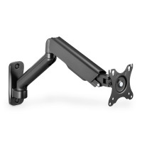 DIGITUS DA-90425 - Single Gasdruckfeder Monitor-Wandhalter 32", 9 kg max, schwarz