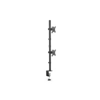 DIGITUS DA-90438 - Monitor Vertical Mount 17-32&quot;, 8 kg max. each, clamp or grommet mount