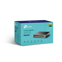 TP-LINK TL-SG1005LP - Unmanaged - Gigabit Ethernet (10/100/1000) - Power over Ethernet (PoE) - Wandmontage