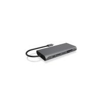 ICY BOX IB-DK4050-CPD - USB 3.2 Gen 1 (3.1 Gen 1) Type-C - DisplayPort - HDMI - RJ-45 - USB 2.0 - USB 3.2 Gen 1 (3.1 Gen 1) Type-A - 3840 x 2160 Pixel - MicroSD (TransFlash) - SD - 5000 Mbit/s - Anthrazit