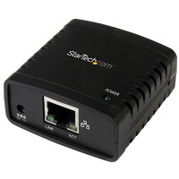 StarTech.com 10/100 Mbit/s Ethernet auf USB 2.0 Netzwerk LPR Printserver - Druckserver - USB 2.0