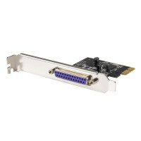 StarTech.com PEX1P2 - PCIe - Parallel - PCIe 1.0a - Schwarz - Stahl - 26297 h - PLX/Oxford - OXPCIe952