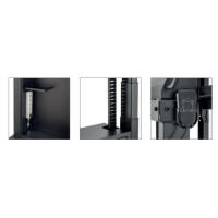 Hagor Floorstand Lift Pro Light Dual Black Lift-Standsystem 2x 117-165cm 46-65Zoll screens