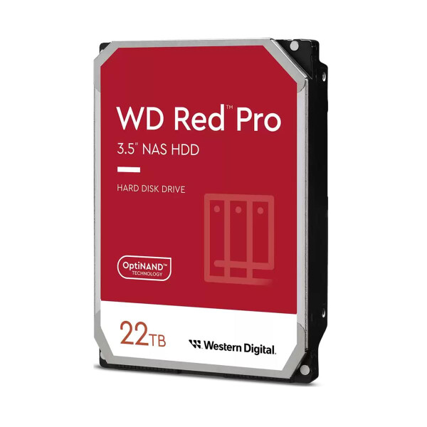 WD 22TB RED PRO 512MB CMR 3.5IN SATA 6GB/S INTELLIPOWERRPM - Serial ATA - 22.000 GB