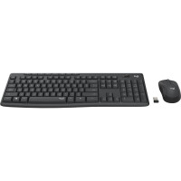 Logitech MK295 - Standard - RF Wireless - QWERTZ - Schwarz - Maus enthalten