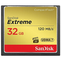 SanDisk 32GB Extreme - 32 GB - Kompaktflash - 120 MB/s - 85 MB/s - Schwarz - Gold - Rot