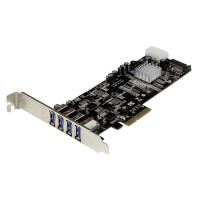 StarTech.com 4 Port USB 3.0 SuperSpeed PCI Express Schnittstellenkarte mit 2 5Gb/s Kan&auml;len und UASP - PCIe - USB 3.2 Gen 1 (3.1 Gen 1) - Full-height / Low-profile - PCIe 2.0 - 3 m - CE - FCC
