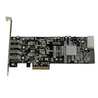 StarTech.com 4 Port USB 3.0 SuperSpeed PCI Express Schnittstellenkarte mit 2 5Gb/s Kan&auml;len und UASP - PCIe - USB 3.2 Gen 1 (3.1 Gen 1) - Full-height / Low-profile - PCIe 2.0 - 3 m - CE - FCC