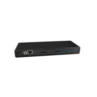 ICY BOX IB-DK2245AC - Verkabelt - USB 3.2 Gen 1 (3.1 Gen 1) Type-C - 60 W - 3,5 mm - 10,100,1000 Mbit/s - Schwarz