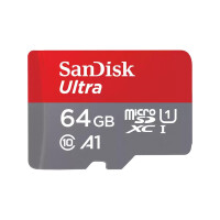 SanDisk 64GB Ultra microSDXC 140MB/s+SD Adapter -...