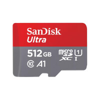 SanDisk 512GB Ultra microSDXC 150MB/s+SD Adapter -...