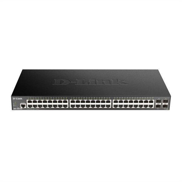 D-Link 52-Port Smart Managed Gigabit Switch 4x 10G|green 3.0 48x 10/100/1000Mbit/s TP - Switch - Glasfaser (LWL)