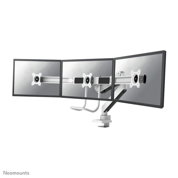 Neomounts Flachbildschirm-Tischhalterung - Klemme /Bolzen - 6 kg - 43,2 cm (17 Zoll) - 61 cm (24 Zoll) - 100 x 100 mm - Weiß