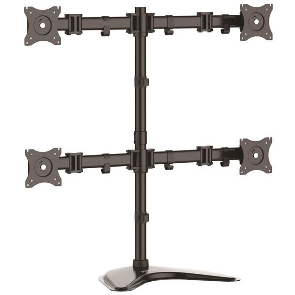 StarTech.com Vierfach-Monitorhalter - Schwenkbar - Freistehend - 8 kg - 33 cm (13 Zoll) - 68,6 cm (27 Zoll) - 100 x 100 mm - Schwarz