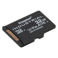 Kingston 32GB microSDHC Industrial C10 A1 pSLC Card SinglePack w/o Adpt - High Capacity SD (MicroSDHC)