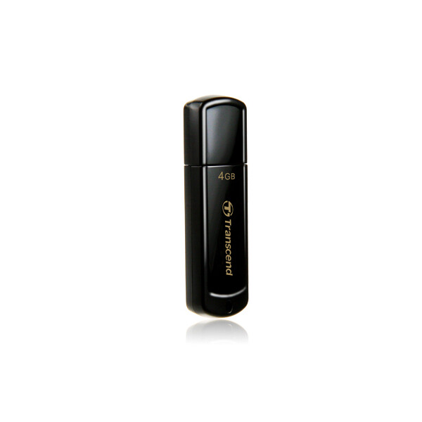 Transcend JetFlash elite JetFlash 350 - 4 GB - USB Typ-A - 2.0 - Kappe - 8,5 g - Schwarz