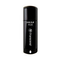 Transcend JetFlash elite JetFlash 350 - 4 GB - USB Typ-A - 2.0 - Kappe - 8,5 g - Schwarz