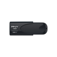 PNY Attache 4 - 128 GB - USB Typ-A - 3.2 Gen 1 (3.1 Gen 1) - 80 MB/s - Ohne Deckel - Schwarz