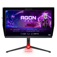 AOC 27" IPS AGON Gaming Monitor 170Hz 2560 x 1440 1ms 2x HDMI DisplayPort 1x USB-C - 27" - 1 ms