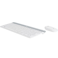 Logitech Slim Wireless Combo MK470 - Standard - RF Wireless - QWERTZ - Weiß - Maus enthalten