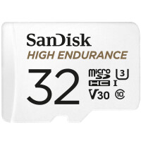 SanDisk High Endurance - 32 GB - MicroSDHC - Klasse 10 - UHS-I - 100 MB/s - 40 MB/s
