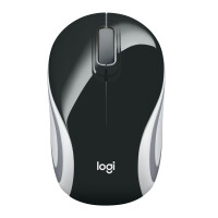 Logitech Wireless Mini Mouse M187 - Beidh&auml;ndig - Optisch - RF Wireless - 1000 DPI - Schwarz