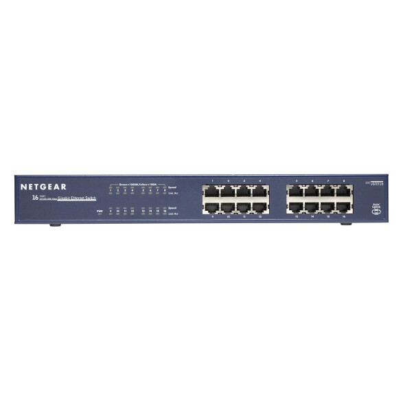 Netgear JGS516 - Unmanaged - Switch - 1 Gbps - 16-Port 1 HE - Rack-Modul