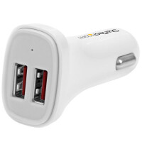 StarTech.com Dual Port USB Car Charger - 24W/4.8A - Netzteil