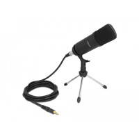 Delock Professionelles Podcasting Mikrofon mit XLR Anschluss und 3 Pin Klinke - Audio/Multimedia