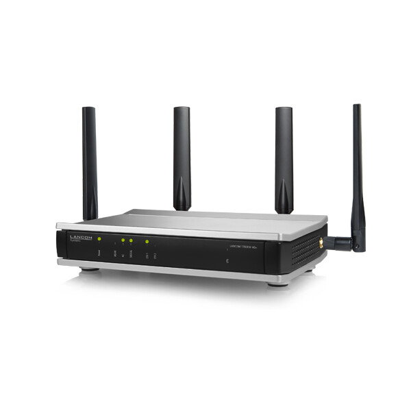 Lancom 1780EW-4G+ - Wi-Fi 5 (802.11ac) - Dual-Band (2,4 GHz/5 GHz) - Eingebauter Ethernet-Anschluss - 4G - Schwarz - Grau - Tabletop-Router