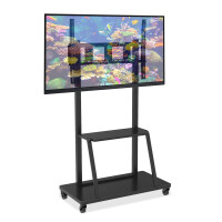 Techly TV LED/LCD Wagen für LCD LED TV 55-100", mit Ablage
