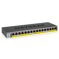 Netgear GS116LP - Unmanaged - Gigabit Ethernet (10/100/1000) - Power over Ethernet (PoE) - Rack-Einbau