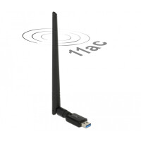 Delock 12535 - Kabellos - USB - RF Wireless - Wi-Fi 5 (802.11ac) - Schwarz