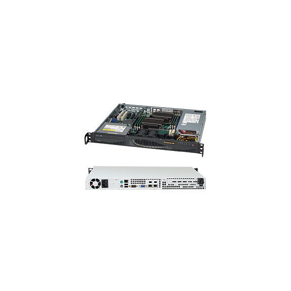Supermicro SC512 F-350B1 - Rack-mountable - 1U - ATX 350W - Gehäuse - ATX