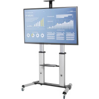 Techly TV LED/LCD Wagen für LCD LED TV 60-100", mit Ablage