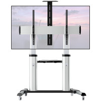 Techly TV LED/LCD Wagen für LCD LED TV 60-100", mit Ablage