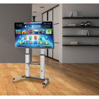 Techly TV LED/LCD Wagen für LCD LED TV 60-100", mit Ablage