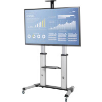 Techly TV LED/LCD Wagen für LCD LED TV 60-100", mit Ablage