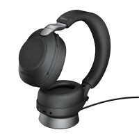 Jabra Evolve2 85 - UC Stereo - Kopfhörer - Kopfband - Büro/Callcenter - Schwarz - Binaural - Bluetooth-Pairing - Abspielen/Pause - Track < - Ortung > - Lautstärke + - Lautsärke -