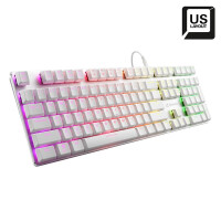 Sharkoon PureWriter wh Kailh Blue US RGB - Low Profile Choc