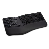Kensington Pro Fit® Ergo-Tastatur - kabellos (schwarz) - Standard - RF kabellos + USB - QWERTZ - Schwarz