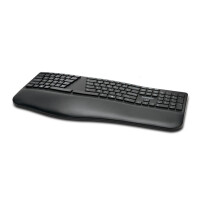 Kensington Pro Fit® Ergo-Tastatur - kabellos (schwarz) - Standard - RF kabellos + USB - QWERTZ - Schwarz