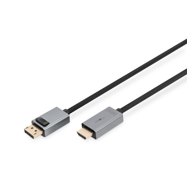 DIGITUS - DB-340202-018-S - DP HDMI Ka. ST-ST 4K/30Hz 1,8m