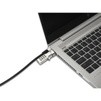 Kensington Universal 3-in-1 Combination Laptop Lock - Resettable - Sicherheitskabelschloss - 1