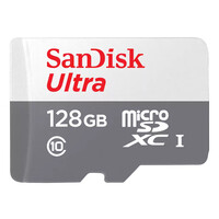 SanDisk 128GB Ultra Lite White/Gray microSDXC 100MB/s...
