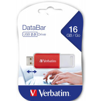 Verbatim USB 2.0 Stick&quot;DataBar&quot; 16 GB - RED (1)...